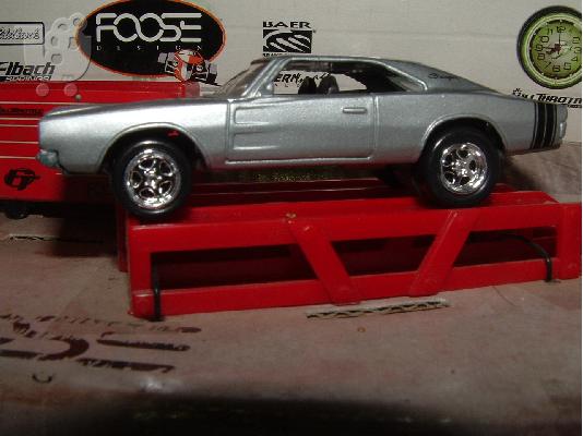 1968 Dodge Charger, Mopar, silver, Johnny Lightning 90